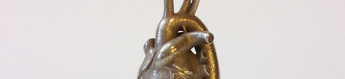 anatomical heart ring holder by michelle davis closeup