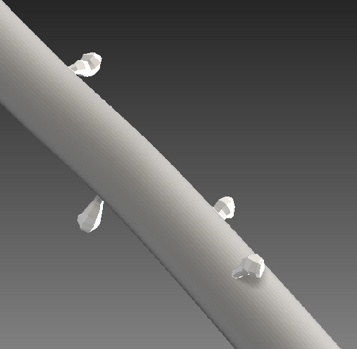 image of dendritic spines in zbrush