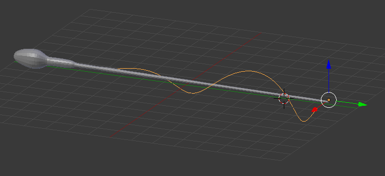 image of tapered helix in blender