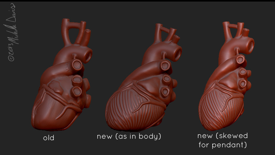 heart model zbrush